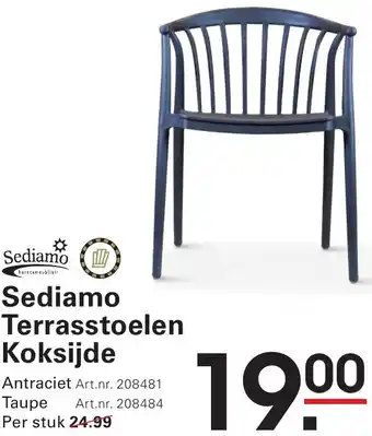 Sligro Sediamo Terrasstoelen Koksijde aanbieding