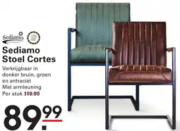 Sligro Sediamo Stoel Cortes aanbieding