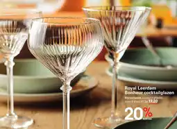 Sligro Royal Leerdam Bonheur cocktailglazen aanbieding