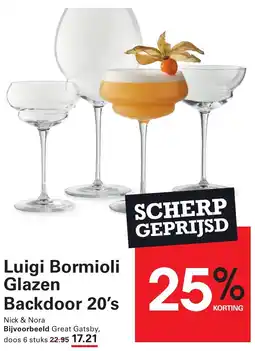 Sligro Luigi Bormioli Glazen Backdoor 20's aanbieding