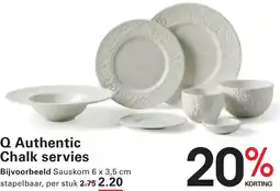 Sligro Q Authentic Chalk servies aanbieding