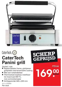 Sligro Cater Tech Panini grill aanbieding