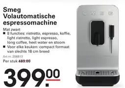 Sligro Smeg Volautomatische espressomachine aanbieding