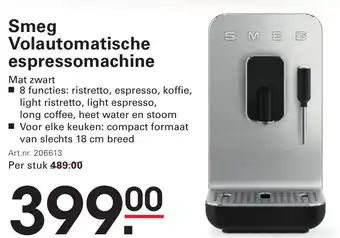 Sligro Smeg Volautomatische espressomachine aanbieding