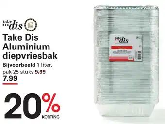 Sligro Take Dis Aluminium diepvriesbak aanbieding