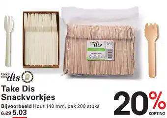 Sligro Take Dis Snackvorkjes aanbieding