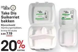 Sligro Take Dis Suikerriet bakken aanbieding