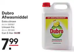 Sligro Dubro Afwasmiddel aanbieding