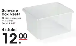 Sligro Sunware Box Nesta aanbieding