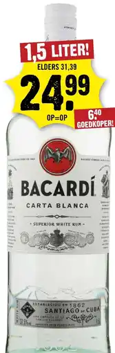Dirck 3 Bacardí carta blanca aanbieding