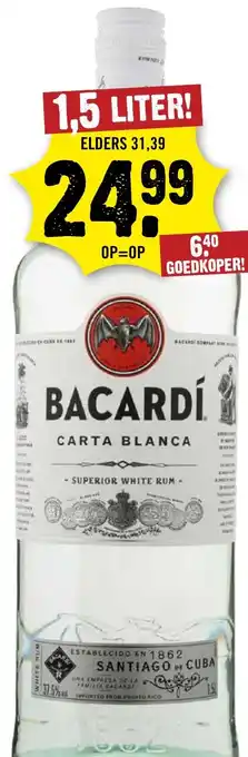 Dirck 3 Bacardí carta blanca aanbieding