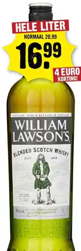 Dirck 3 William lawson's blended scotch whisky aanbieding