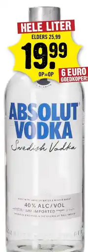 Dirck 3 Absolut vodka aanbieding