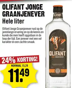 Dirck 3 Olifant jonge graanjenever aanbieding