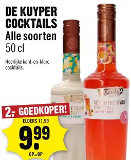 Dirck 3 De kuyper cocktails aanbieding