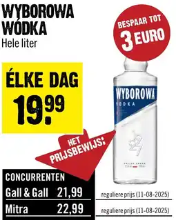 Dirck 3 Wyborowa wódka aanbieding