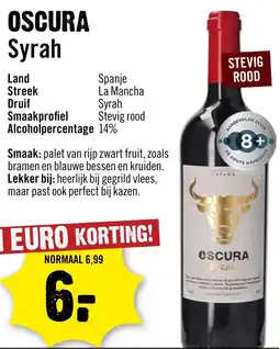 Dirck 3 Oscura Syrah aanbieding