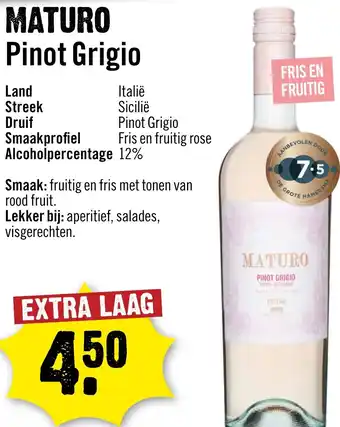 Dirck 3 Maturo Pinot Grigio aanbieding