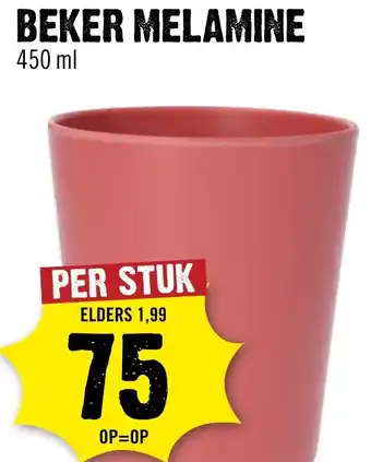 Dirck 3 Beker melamine aanbieding