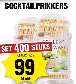 Dirck 3 Cocktailprikkers aanbieding