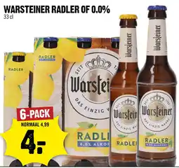 Dirck 3 Warsteiner radler of 0.0% aanbieding