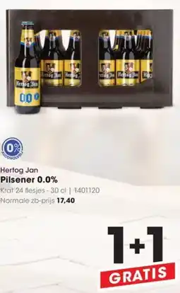 HANOS Hertog Jan Pilsener 0.0% aanbieding