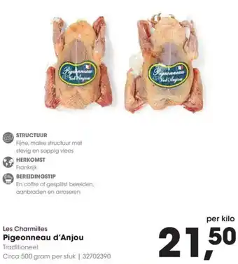HANOS Les Charmilles Pigeonneau d'Anjou aanbieding