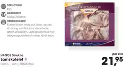 HANOS HANOS Selektie Lamskotelet aanbieding