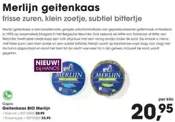 HANOS Capra Geitenkaas BIO Merlijn aanbieding