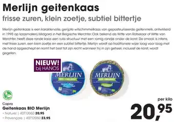 HANOS Capra Geitenkaas BIO Merlijn aanbieding