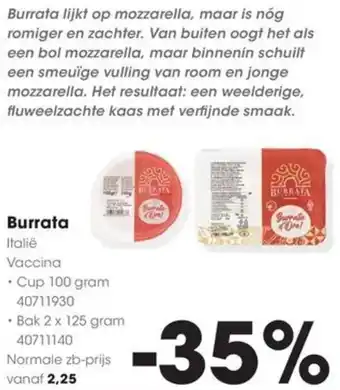 HANOS Burrata aanbieding