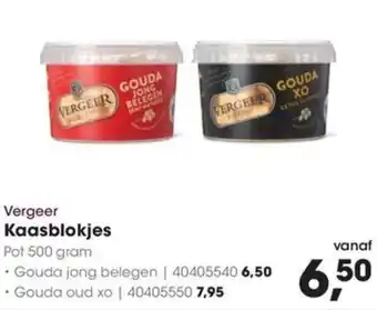 HANOS Vergeer Kaasblokjes aanbieding