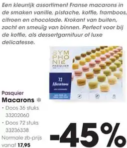 HANOS Pasquier Macarons aanbieding