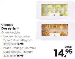 HANOS Creades Desserts aanbieding