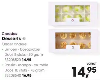 HANOS Creades Desserts aanbieding