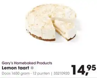 HANOS Gary's Homebaked Products Lemon taart aanbieding