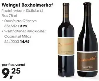 HANOS Weingut Boxheimerhof aanbieding