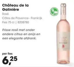 HANOS Château de la Galinière Rosé aanbieding