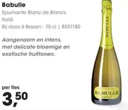 HANOS Babulle Spumante Blanc de Blancs aanbieding