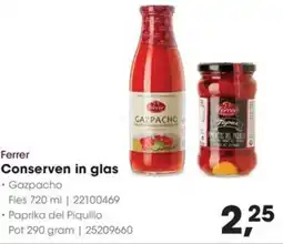HANOS Ferrer Conserven in glas aanbieding