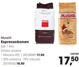 HANOS Musetti Espressobonen aanbieding
