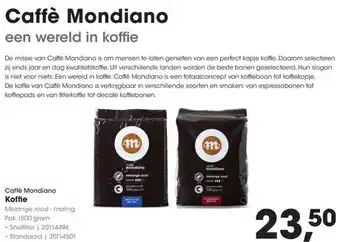HANOS Caffè Mondiano Koffie aanbieding