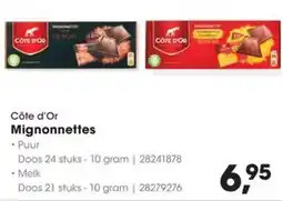 HANOS Côte d'Or Mignonnettes aanbieding