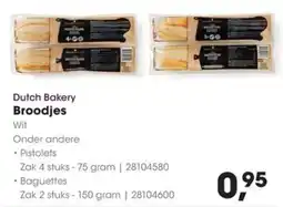 HANOS Dutch Bakery Broodjes aanbieding