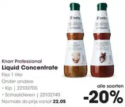 HANOS Knorr Professional Liquid Concentrate aanbieding