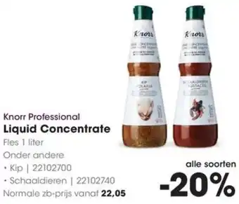 HANOS Knorr Professional Liquid Concentrate aanbieding