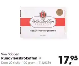 HANOS Van Dobben Rundvleescroquetten aanbieding