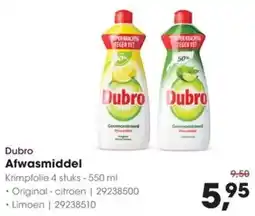 HANOS Dubro Afwasmiddel aanbieding