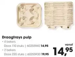 HANOS Draagtrays pulp aanbieding
