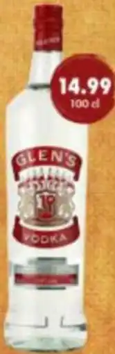 uw topSlijter Glen's Triple Distilled Vodka aanbieding